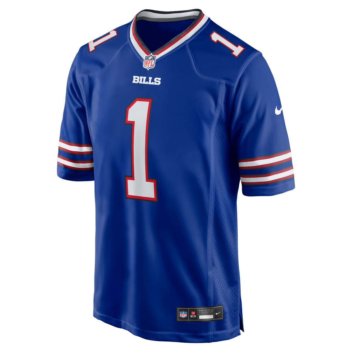 Men's Buffalo Bills Number 1 Dad Royal Jersey