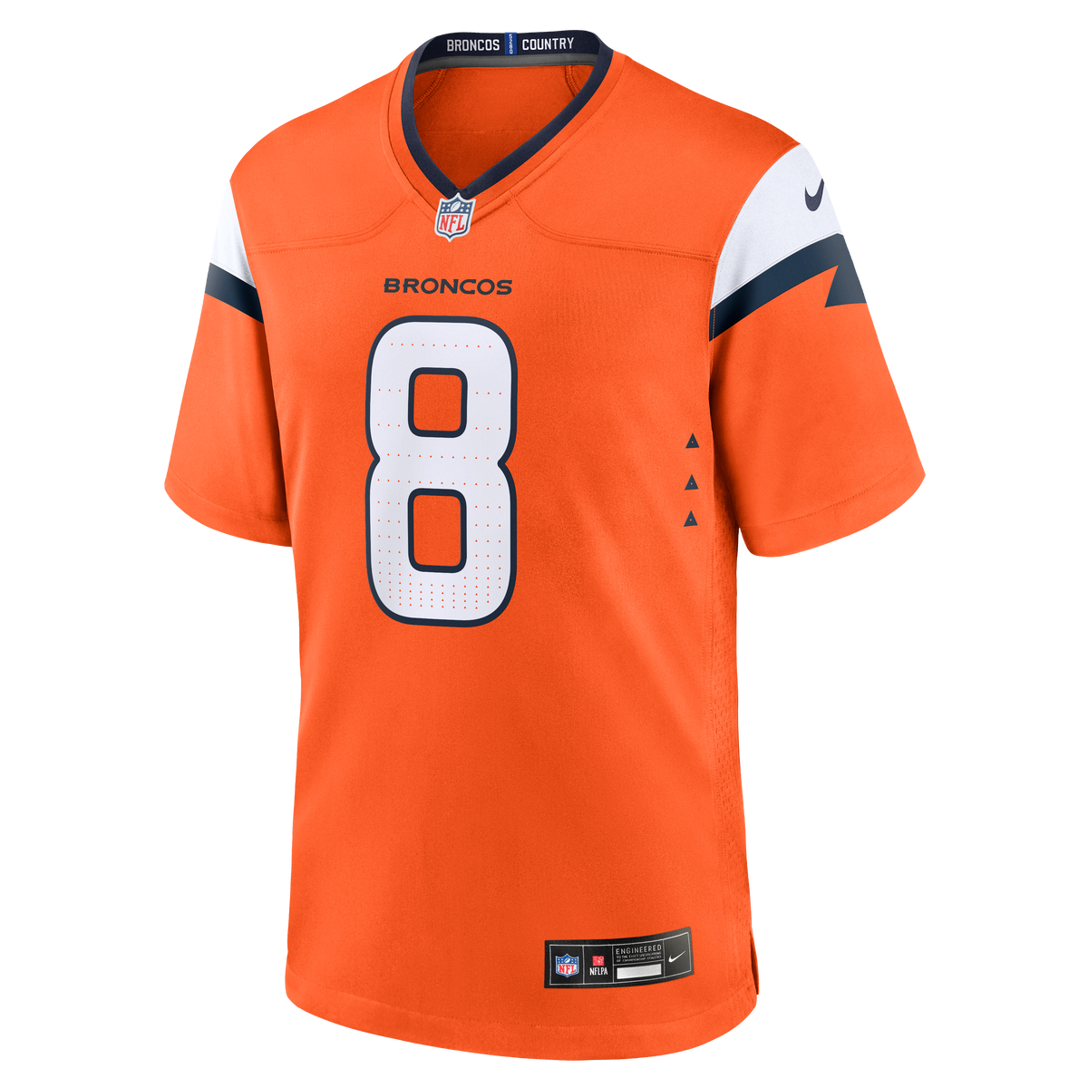 Men's Denver Broncos Jarrett Stidham Orange Team Jersey