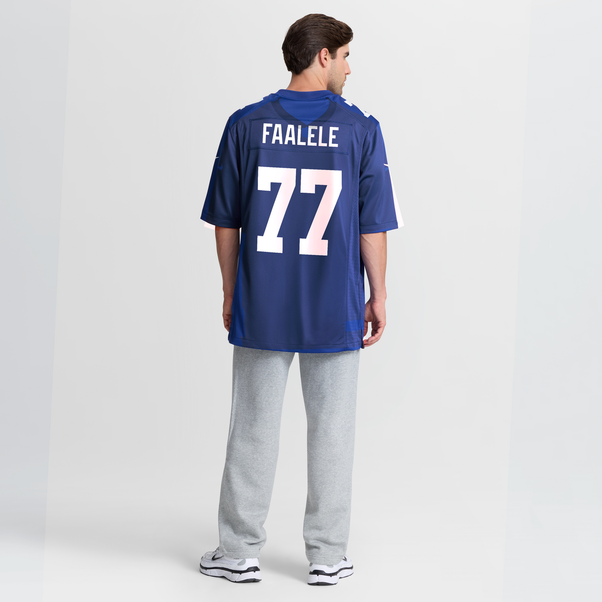Men's New York Giants Daniel Faalele Royal Team Jersey