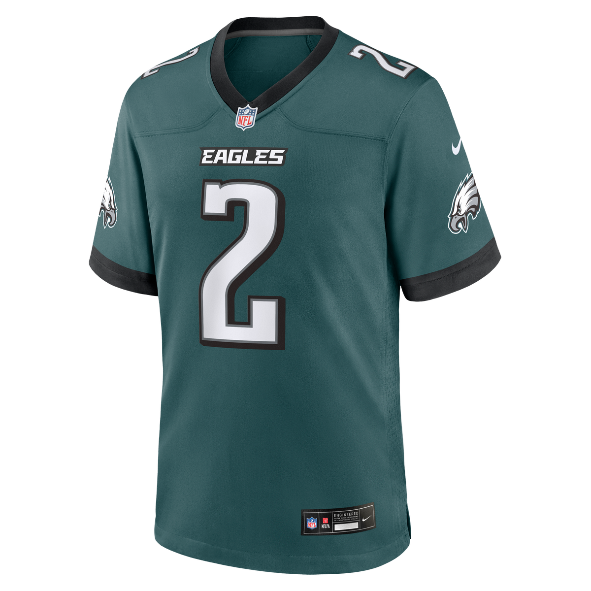 Men's Philadelphia Eagles Tariq Woolen Midnight Green Team Jersey