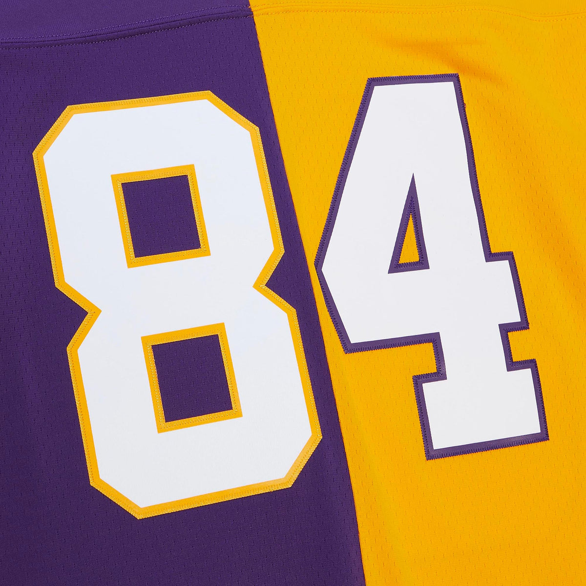 Men's Minnesota Vikings Randy Moss Purple Gold 1998 Split Legacy Replica Jersey