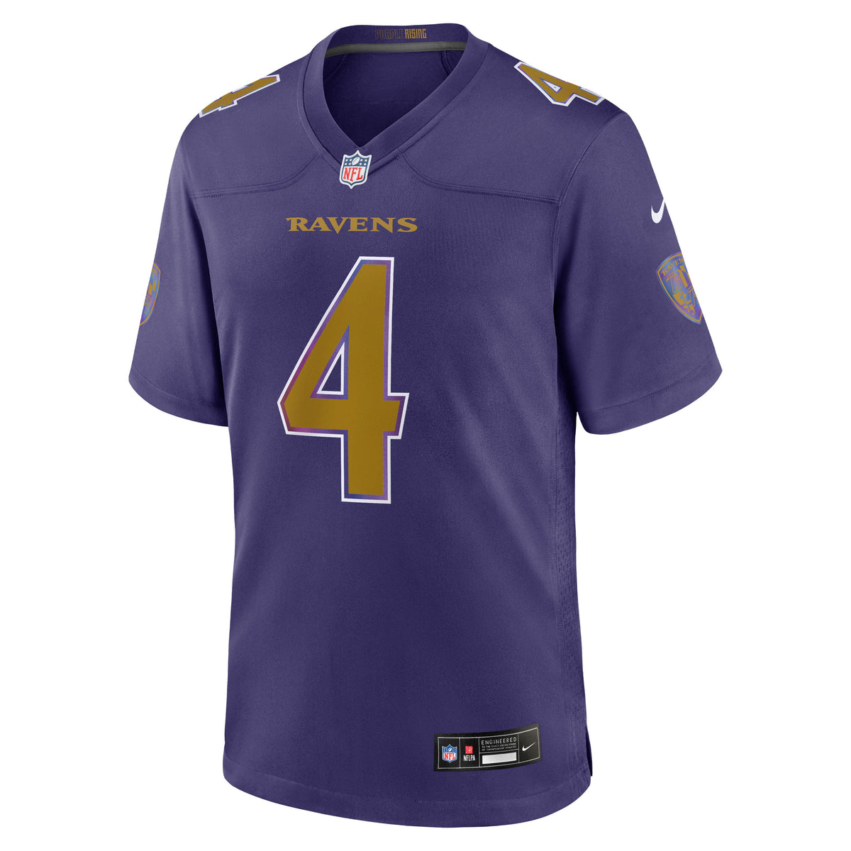 Men's Baltimore Ravens Zay Flowers Black Alternate Jersey