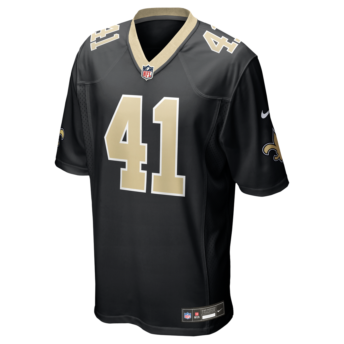 Men's New Orleans Saints Alvin Kamara Black Jersey