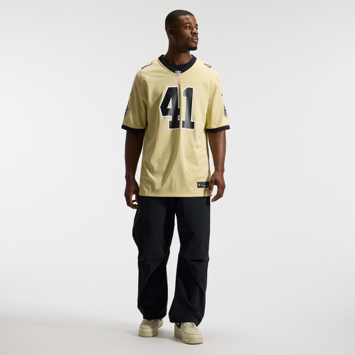 Men's New Orleans Saints Alvin Kamara Black Jersey