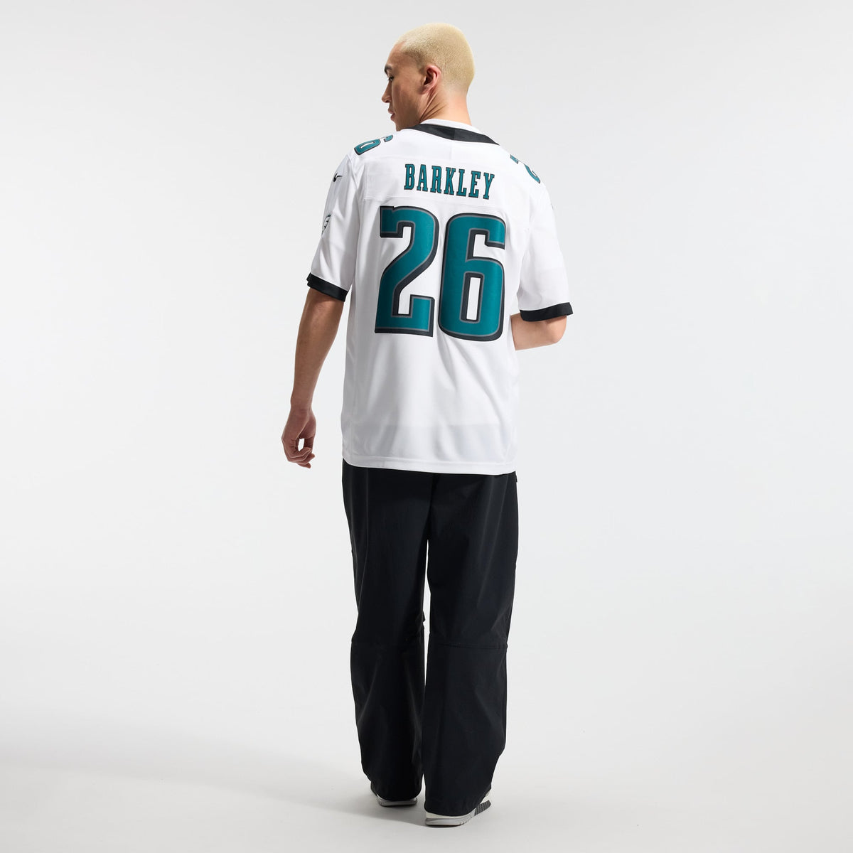 Men's Philadelphia Eagles Saquon Barkley White Stitched Jersey